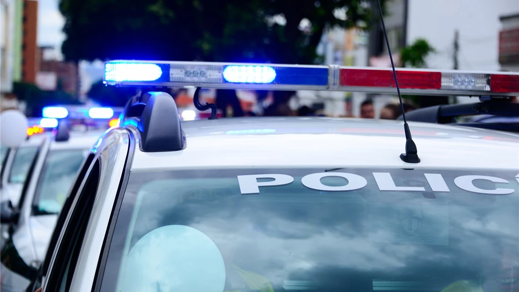 Police Car Closeup