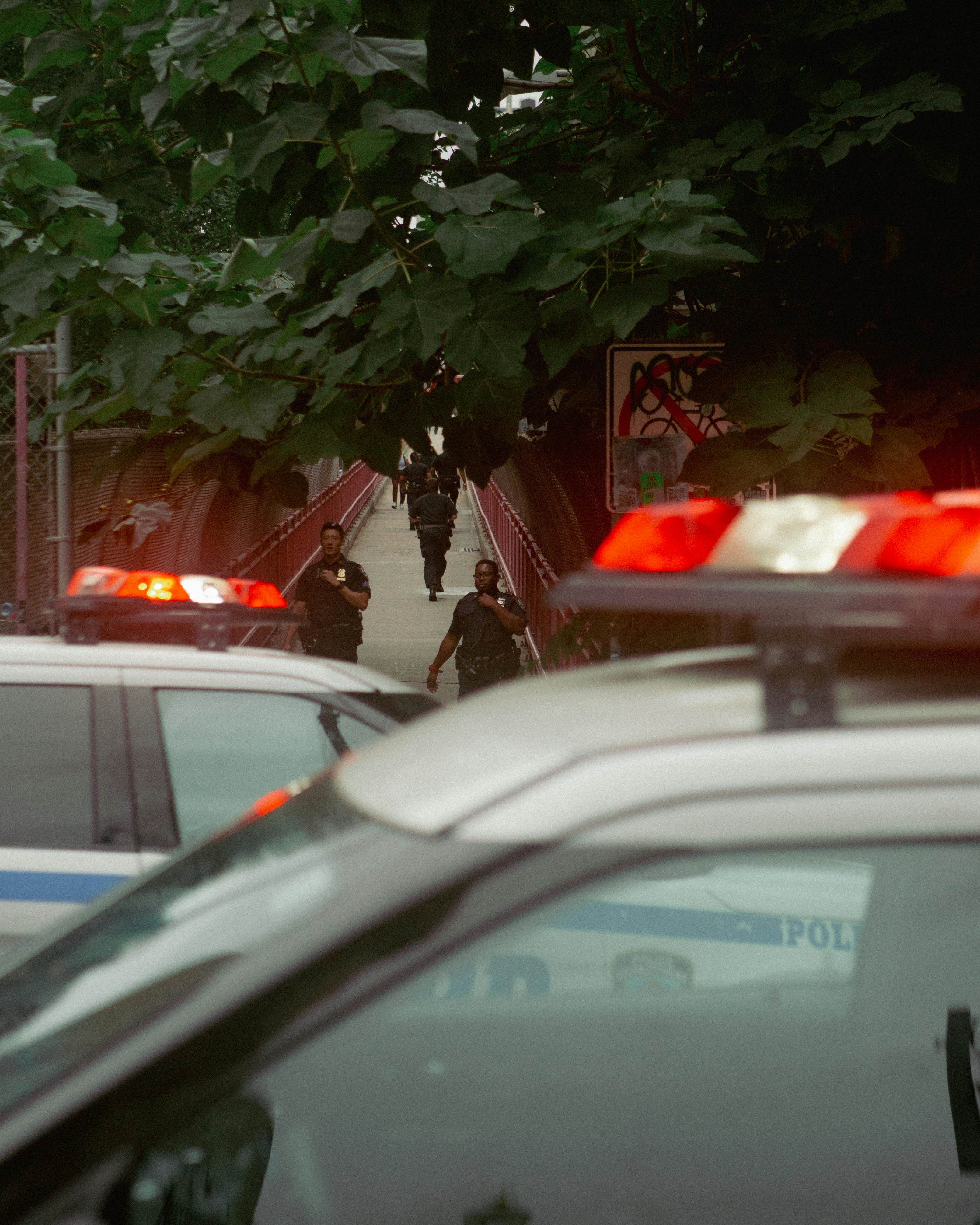 New York Police Cars and Officers